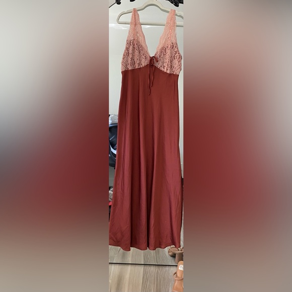 Used FREE PEOPLE x Intimately Country Side Maxi Slip
Dress - Sparkling Cider - Picture 1 of 3